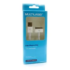 Cabo Dados Para iPhone iPod iPad Multilaser Wi255 Cor Branco Foto mini 1