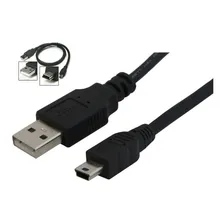Cabo Dados Usb P/ Gps Garmim Nuvi 30 40 50 52 54 200 205 Cor Preto 1,5 metros Foto mini 1