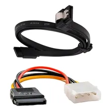 Cabo De Dados Sata 6.0 Gbs Sata6 + Adaptador Cabo Força Cor Na Foto Foto mini 1