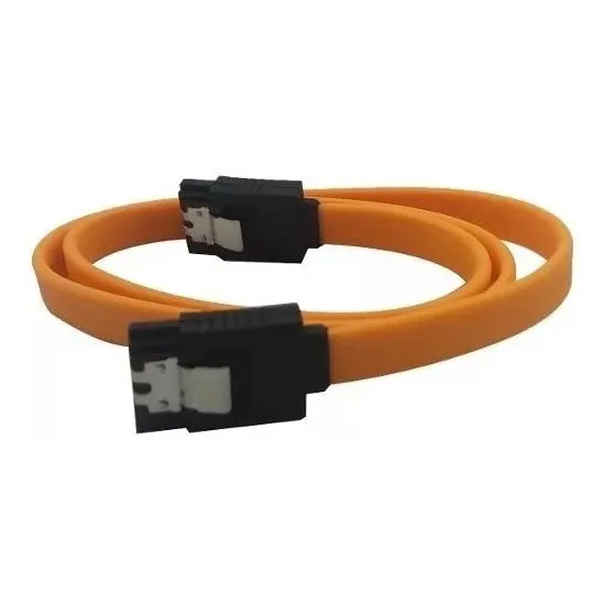 Cabo De Dados Sata Com Trava Foxcon 50 Cm Amarelo Foto 1