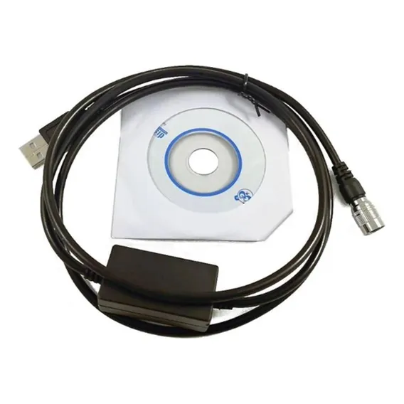 Cabo De Dados Usb Para Estação Total Sokkia Topcon Gowin 6pn Cor Preto Foto 1