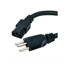 Cabo De Força Tripolar 10a 3 Metros 110v/220v Kit 3 Cabos Foto  mini 1