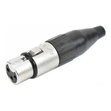 Cabo De Microfone Balanceado Xlr Fêmea P10 Santo Angelo 1m Foto mini  3