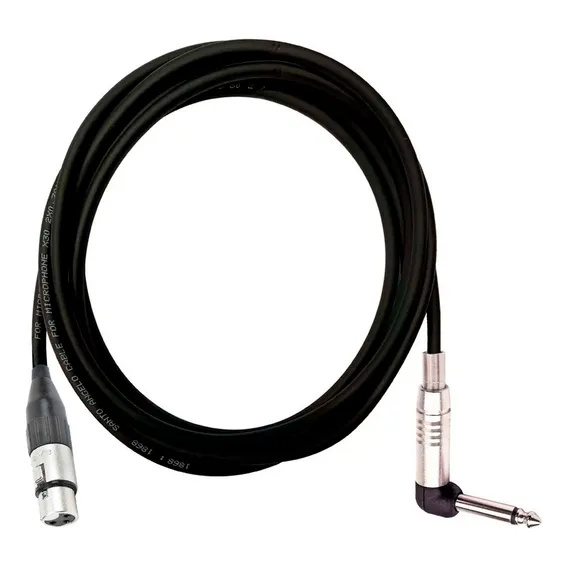 Cabo De Microfone Balanceado Xlr Fêmea P10 Santo Angelo 1m Foto 1