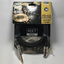 Cabo De Microfone P10 Xlr Mono Mxt Pro Series - 3 Metros Foto mini 3