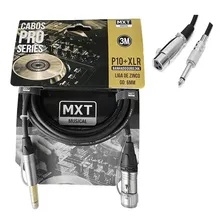 Cabo De Microfone P10 Xlr Mono Mxt Pro Series - 3 Metros Foto mini 1