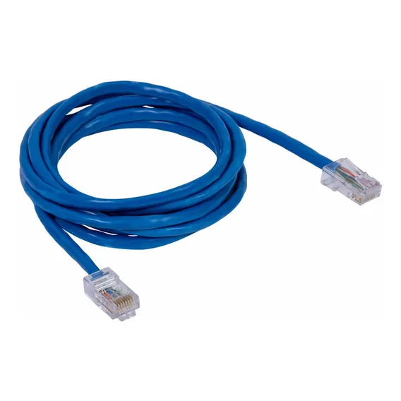 Cabo De Rede 5m Ethernet Lan Rj45 Cat5e Azul C/ 5 Metros Exb Foto 1