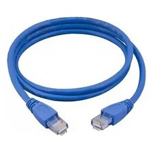 Cabo De Rede Cat5e Patch Cord Rj45/rj45 - Azul - 2m Foto mini 1