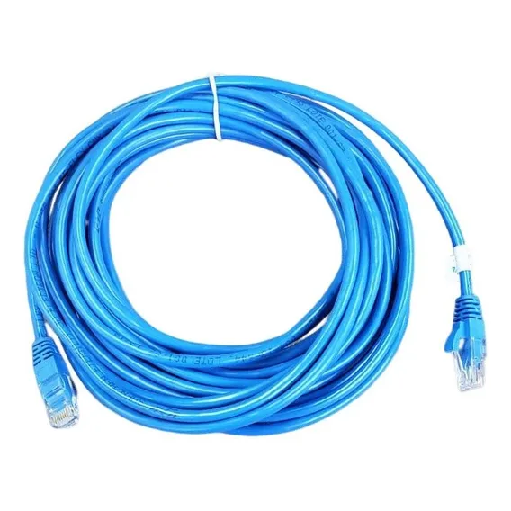 Cabo De Rede Cat6 10 Metros Rj45 Lan Internet Giga 10/1000 Foto 1