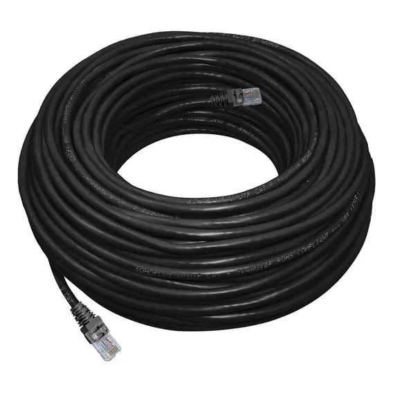 Cabo De Rede Furukawa Crimpado Preto Rj45 Cat6 10 Metros Foto 1