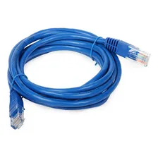 Cabo De Rede Internet Patch Cord Rj45 Cat6 Azul 2 Metros Foto mini 1