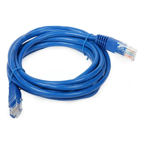 Cabo De Rede Internet Patch Cord Rj45 Cat6 Azul 2 Metros Foto 1