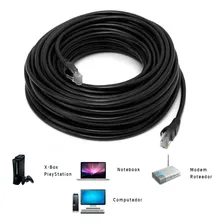 Cabo De Rede Patch Cord Cat6 25m Metros 25m Cat 6 - Utp Rj45 Foto mini 2