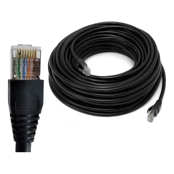 Cabo De Rede Patch Cord Cat6 25m Metros 25m Cat 6 - Utp Rj45 Foto 1