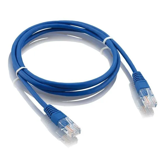 Cabo De Rede Patch Cord Cat6 Rj45 1m Azul 2flex Foto 1