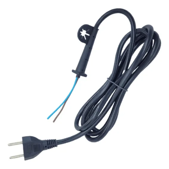 Cabo Elétrico 2mt Furadeira Makita Hp2014 1640 1620 Cobertura Preto Foto 1