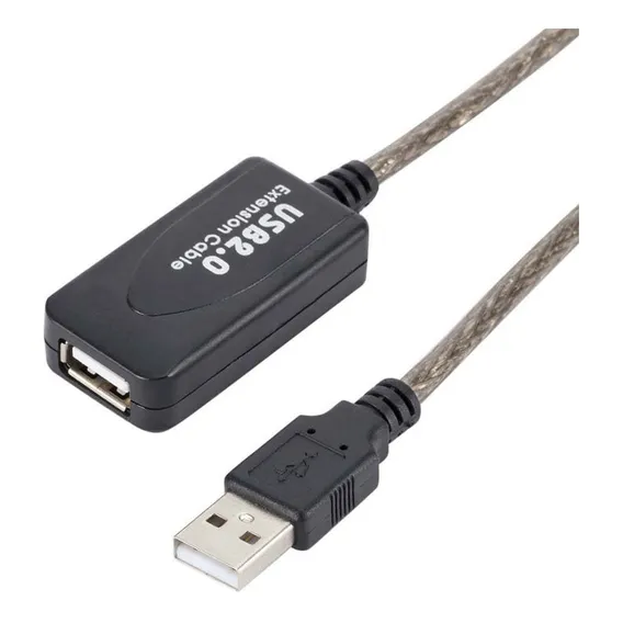 Cabo Extensor Amplificado Usb 2.0 - 15 Metros Cor Azul Foto 1