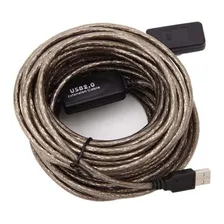 Cabo Extensor Amplificado Usb 2.0 - 15 Metros Cor Azul Foto mini  2
