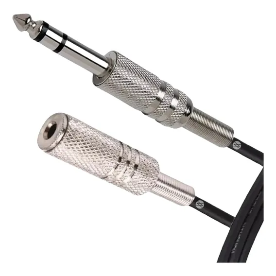 Cabo Extensor Avello P2 Conector P10 Trs Profissional Blindado 7m Foto 1