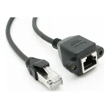 Cabo Extensor De Rede Rj45 Macho -femea 0,5m Foto mini 1