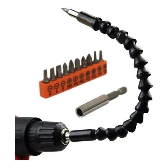 Cabo Extensor Eixo Prolongador Flexível Chave Parafusadeira Foto 1