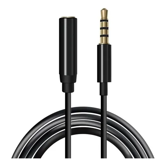 Cabo Extensor Extensão P3 P2 4 Vias P/ Headset Celular Fone Foto 1