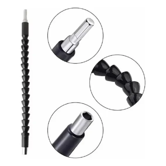 Cabo Extensor Prolongador Flexivel 30cm Parafusadeira Foto 1