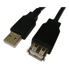 Cabo Extensor Usb 2.0 5 Metros Com Filtro Extensão 5m Cor Preto Foto mini 2