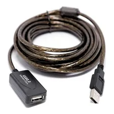 Cabo Extensor Usb 2.0 Amplificado Com Extensão 20 Mts Cor Preto Foto mini 2