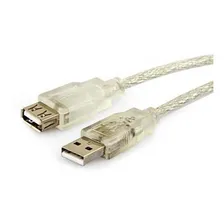 Cabo Extensor Usb 2.0 Macho X Femea High Speed 1,8 Mts Cor Água Foto mini 1