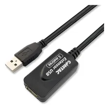 Cabo Extensor Usb 5 Metros Com Amplificador De Sinal Comtac Cor Preto Foto mini 3