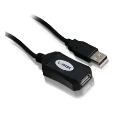 Cabo Extensor Usb 5 Metros Com Amplificador De Sinal Comtac Cor Preto Foto mini 1