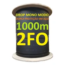 Cabo Fibra Óptica Drop 2fo Sm Mensageiro Ftth 1000m 1km Clix Foto mini 2