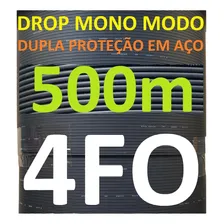 Cabo Fibra Óptica Drop 4fo 500m Mensageiro Monomodo Clix Foto mini 2
