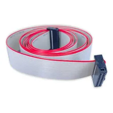 Cabo Flat 20 Vias Conector Latch (idc) 28awg Flat Cable 60cm Foto mini 3