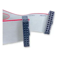 Cabo Flat 20 Vias Conector Latch (idc) 28awg Flat Cable 60cm Foto mini 2