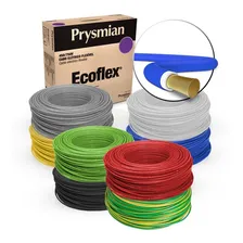 Cabo Flexível Ecoflex 4,00mm 70g 750v Cores 100m Prysmian Foto mini 1