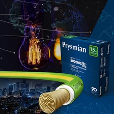 Cabo Flexível Prysmian Superastic 1,50mm 70g 750v Cores 100m Foto mini  3
