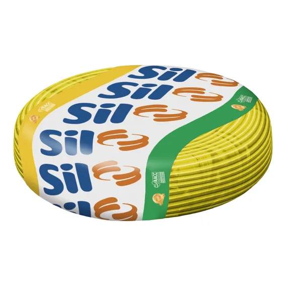 Cabo Flexivel Sil 750v 6mm Amarelo 100m Foto 1