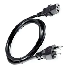 Cabo Força Energia Tripolar 1,5m 3 Pinos Preto Foto mini 1