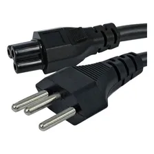 Cabo Força Energia Tripolar 3 Pinos Tipo Fonte Notebook Tv Foto mini  3