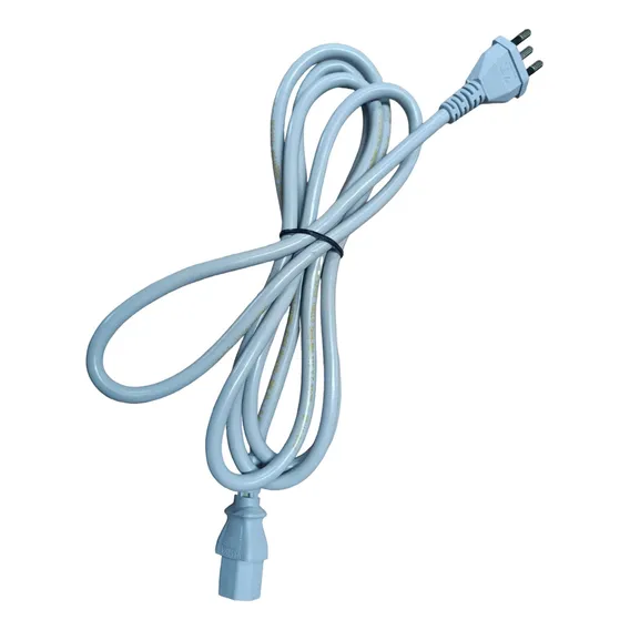 Cabo Força Pc Ac Fonte Tripolar 3mm Plug 20 Amperes 1,50m Foto 1
