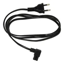 Cabo Força Tipo 8 Para Rádio Tv Impressoras 1 Pino 90 Graus Foto mini  2