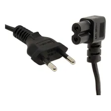 Cabo Força Tipo 8 Para Rádio Tv Impressoras 1 Pino 90 Graus Foto mini  3
