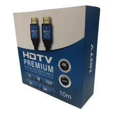 Cabo Hdmi 10m Blindado 2.0 Ethernet 10 Metros 4k 3d 2160p Foto  mini 1