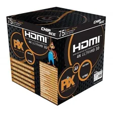 Cabo Hdmi 1.4 4k Hd 3d 19 Pino 75 Metros 018-7520 Foto  mini 1