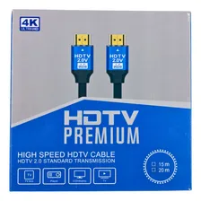 Cabo Hdmi 15 Metros 4k 2.0 Com Conector 24k Gold Blindado Foto mini 4