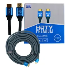 Cabo Hdmi 15 Metros 4k 2.0 Com Conector 24k Gold Blindado Foto mini 1