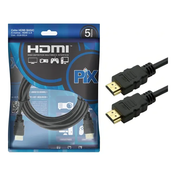 Cabo Hdmi 2.0 5 Metros 4k Ultra Hd 3d 018-2225 Foto 1
