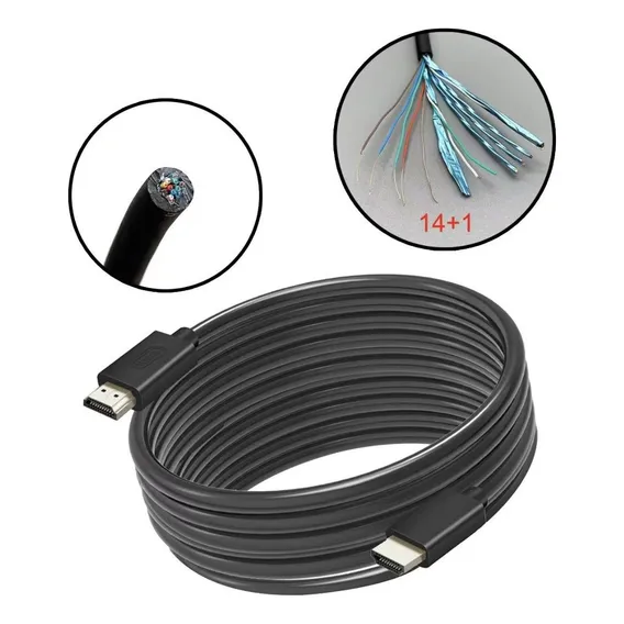 Cabo Hdmi 20 2.0 19 Pinos Ethernet 20 Metros 4k Ultra Hd 3d Foto 1
